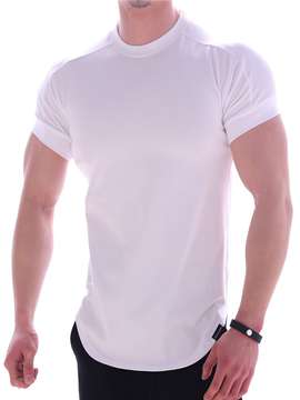 breathable mens compression sport t shirt for fitness training and running