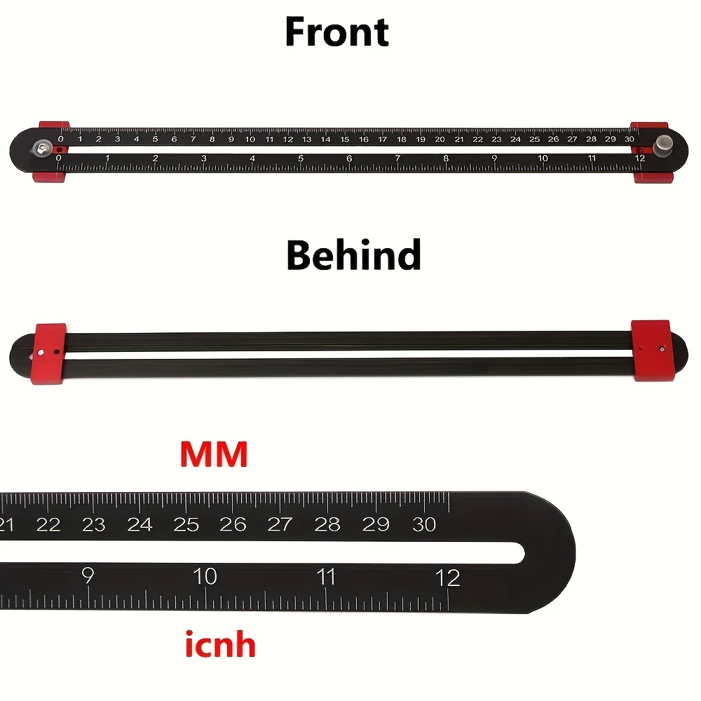 Adjustable Drawing Circle Ruler Aluminum Compass Scribe - Temu