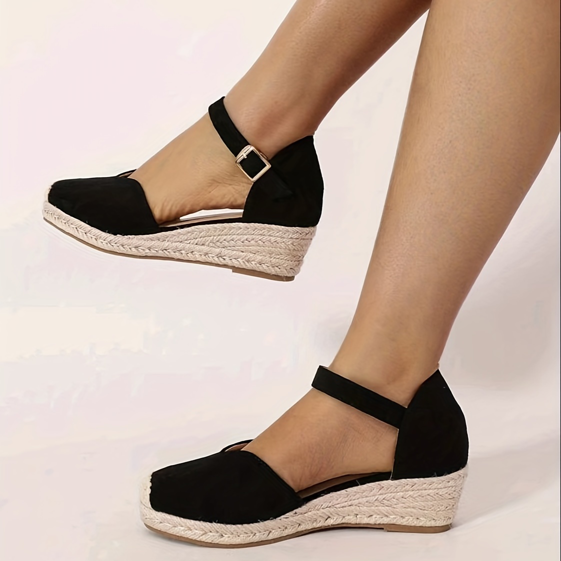 espadrille wedge sandals women s closed toe ankle strap d
