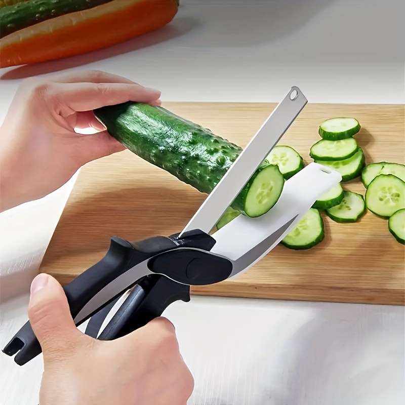 Herb Salad Scissor Kitchen Multifunctional Vegetable Fruit Scissors  Portable Cutter Food Veggie Chopper Shear Knife - Kitchen Scissors -  AliExpress