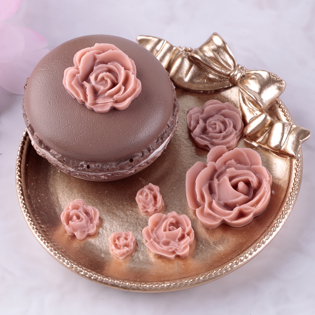 Rose Flowers Silicone Mold, Cake Chocolate Mold, Fondant Sugarcraft Cake  Mold, Diy Handmade Soap Mold, Baking Tools - Temu United Arab Emirates