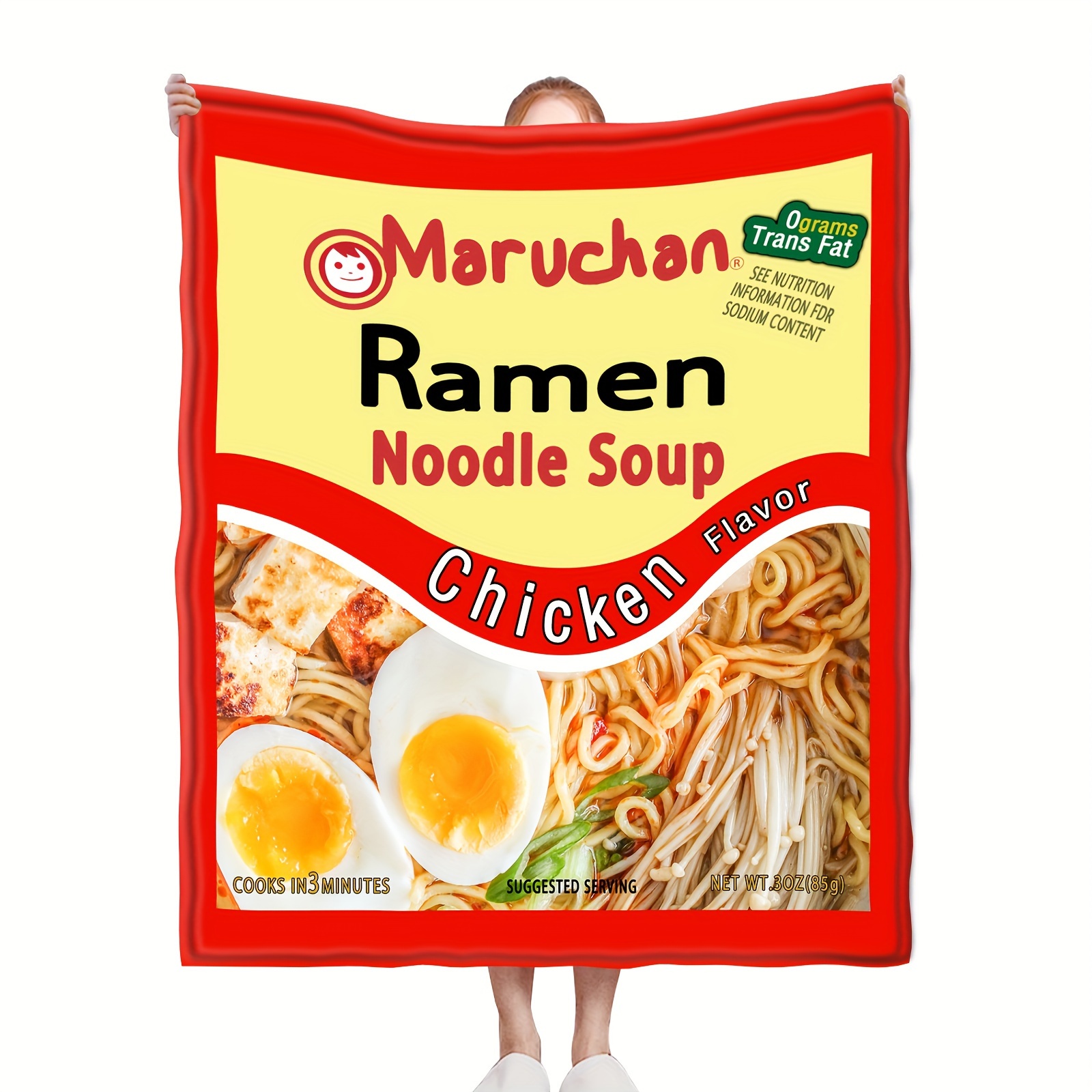 Instant Noodle Soup Chicken Flavor Ramen Throw Blanket Temu