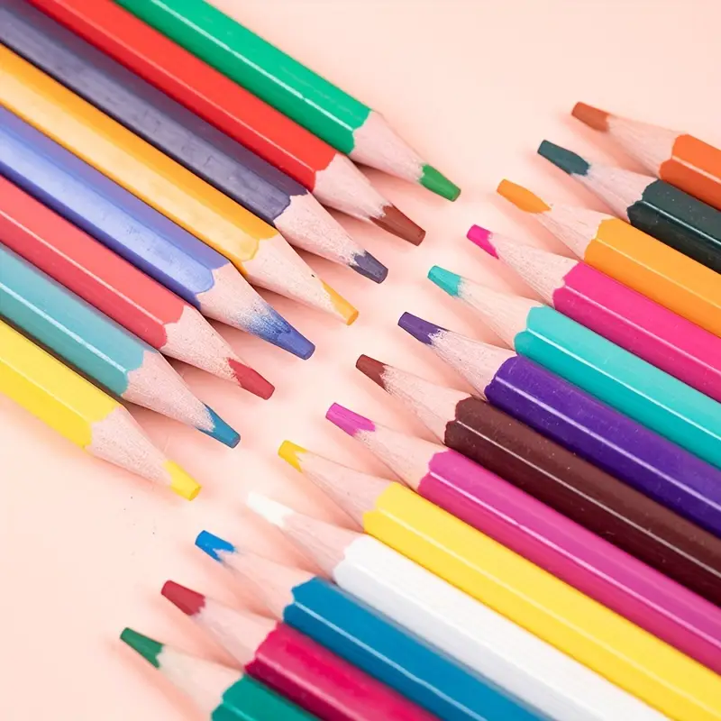 Matite colorate da 12/18/24/36 pezzi/set, matite colorate a base di olio,  adatte a studenti delle scuole elementari per dipingere e scarabocchiare -  Temu Italy