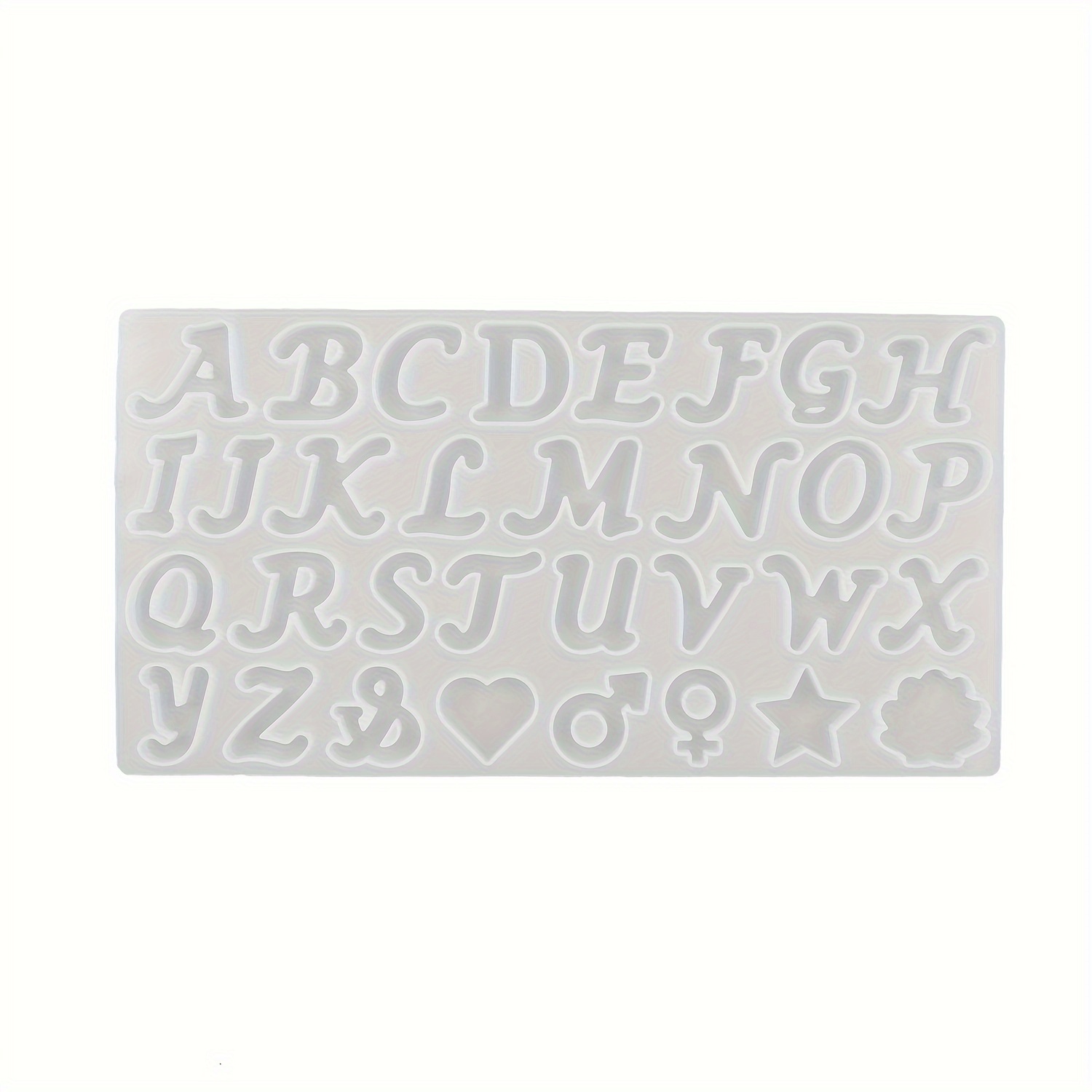 236PCS Alphabet Resin Molds , Letter Number Silicone Molds