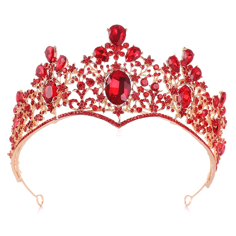 Princess Tiara Crown Rhinestone Headband for Wedding Prom Party