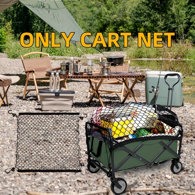 Beach, Fishing, Camping Trolley with 10 Beach Wheels and Elasticated Cargo  Net.