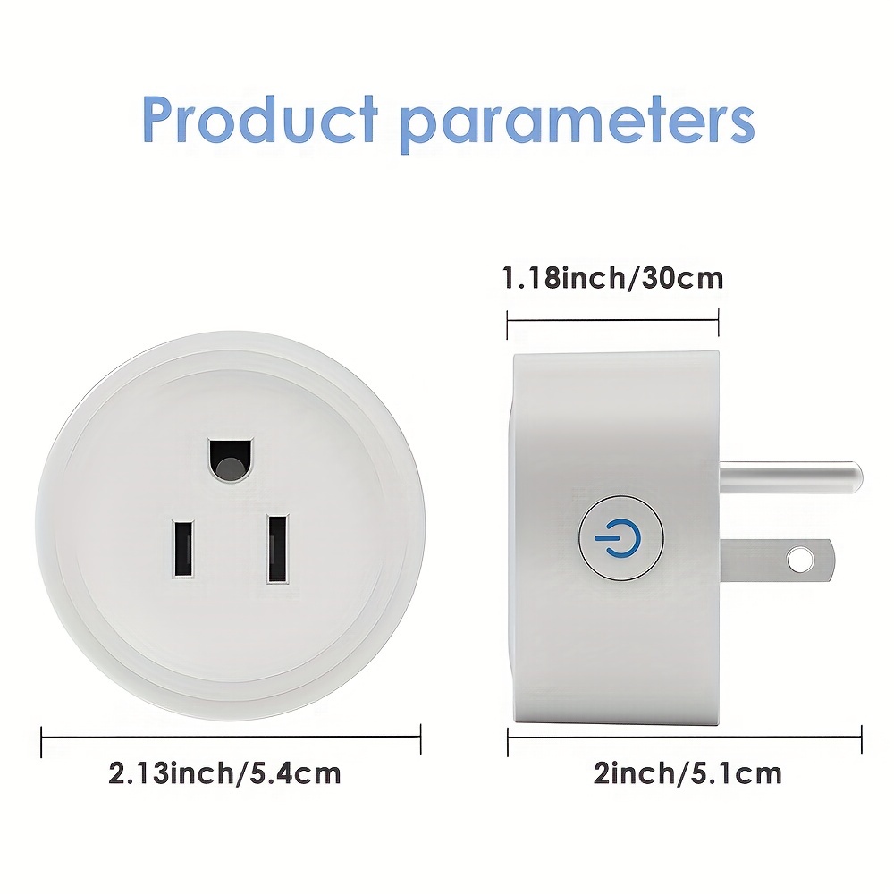 Outdoor Smart Plug 2 Sockets WiFi Compatible with Alexa & Google Home  Devices ~ Wireless Remote Control Timer & On/Off with App (WiFi 2 Outlet)
