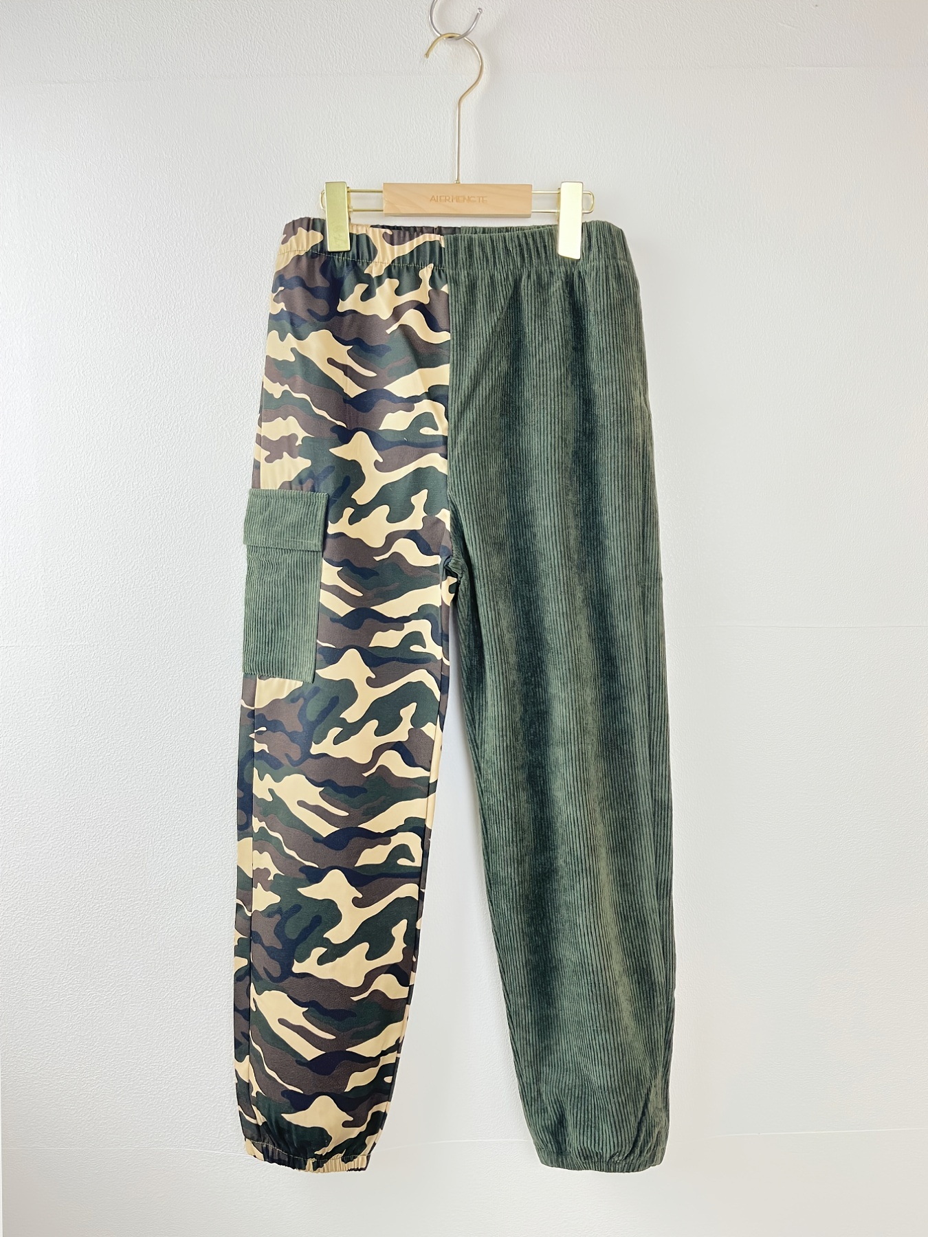 Boys Color Block Camo Print Cargo Pants With Elastic Waist Kids Clothes  Kids Bottoms, High-quality & Affordable