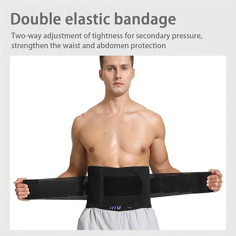 1pc Unisex Adjustable Waist Back Support Belt For Weightlifting