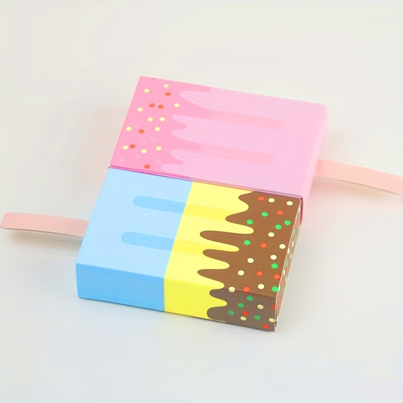 Ice Cream Box Rectangular Double Layered Ice Cream Box With - Temu