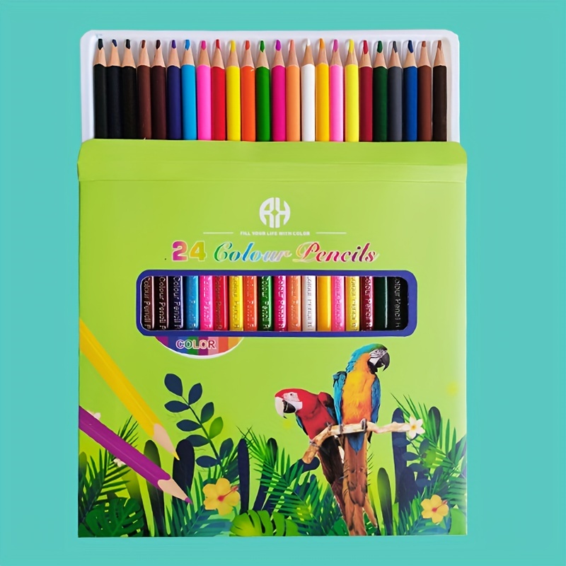 Composición De Lápices De Colores Con Lápices De Colores Para Niños. Foto  de archivo - Imagen de blanco, pluma: 212403306