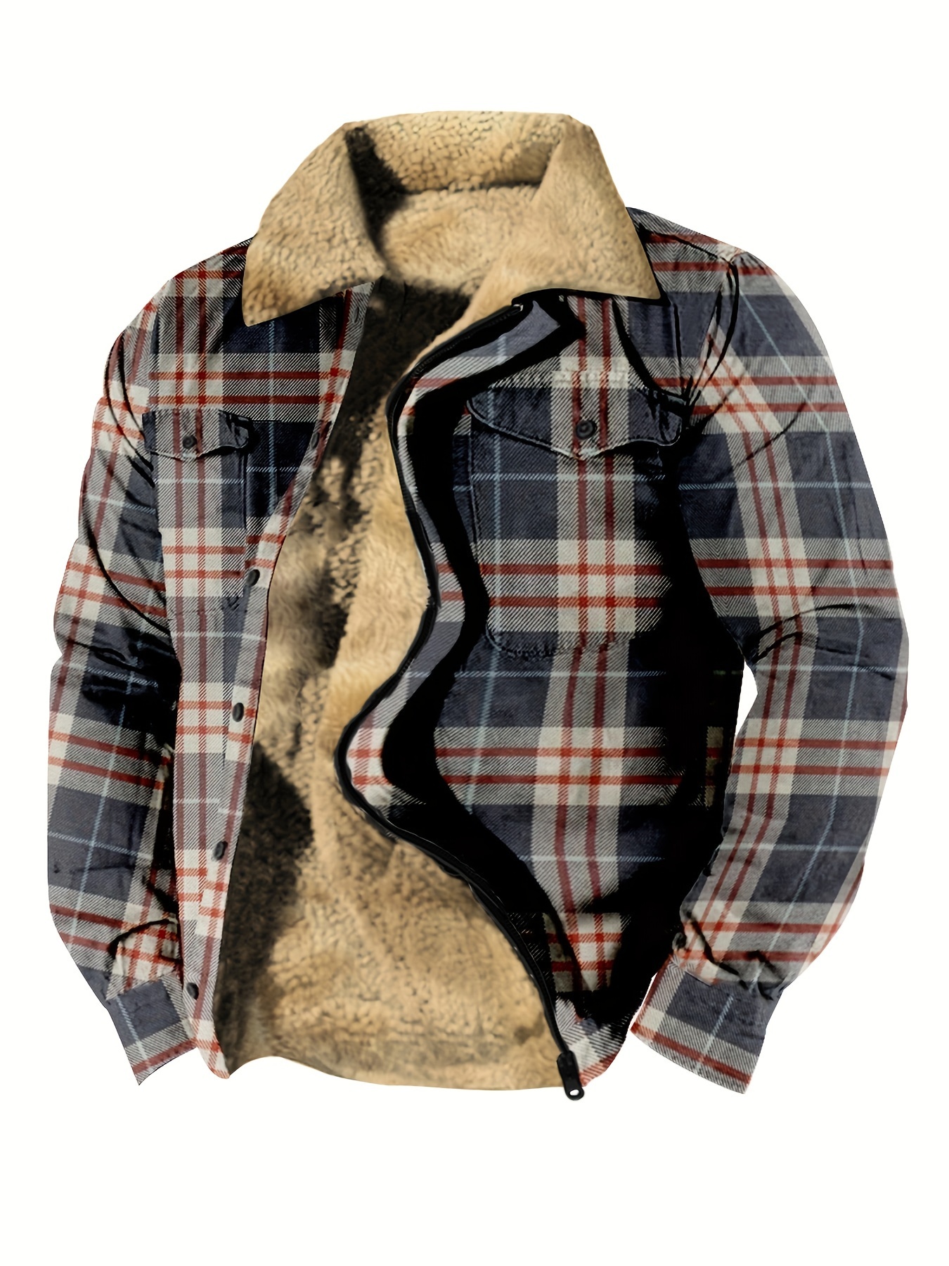 Vintage Style Warm Fleece Coat Men's Casual Hooded Warm - Temu