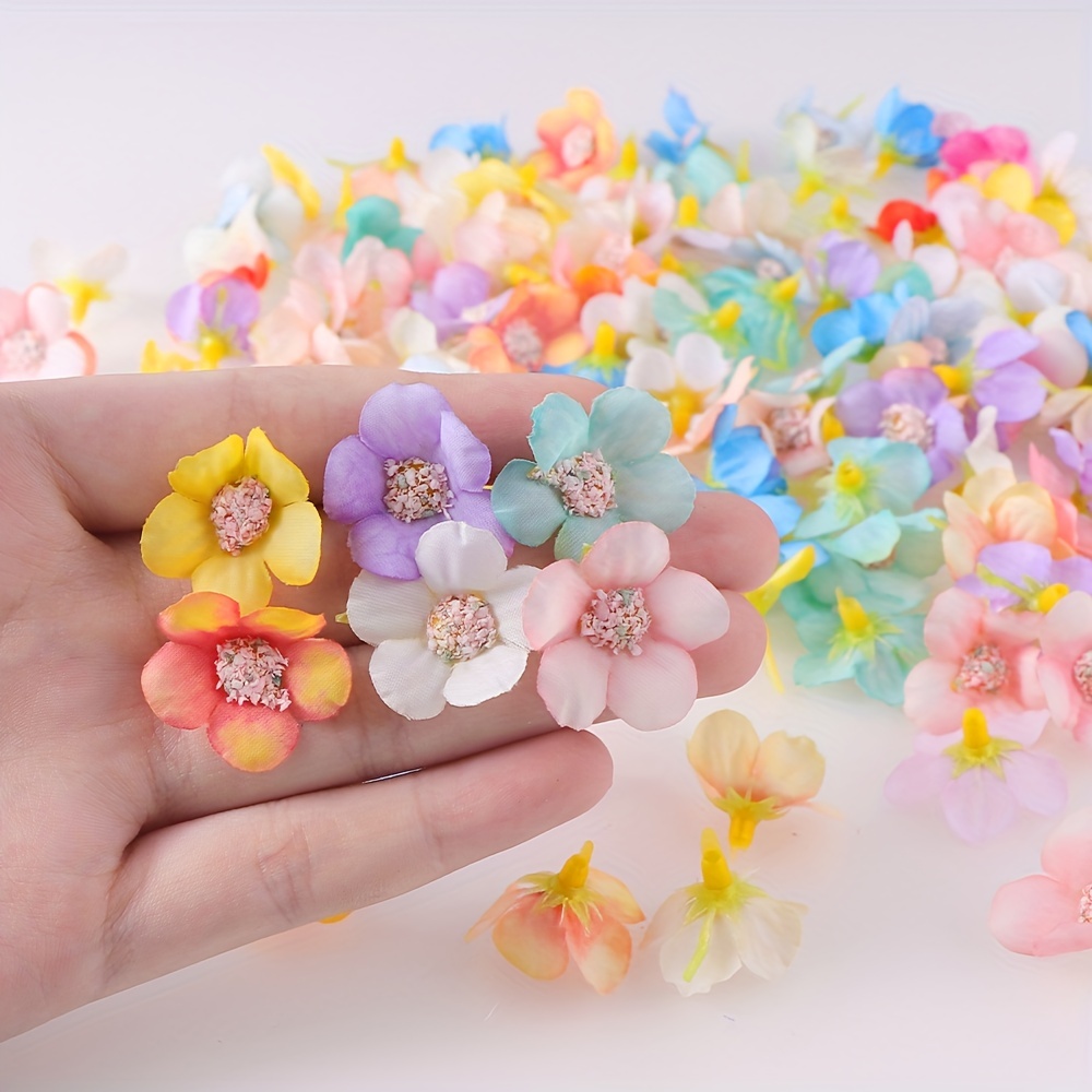 Mini Fake Flowers For Crafts Multicolor Small Daisy Flower - Temu