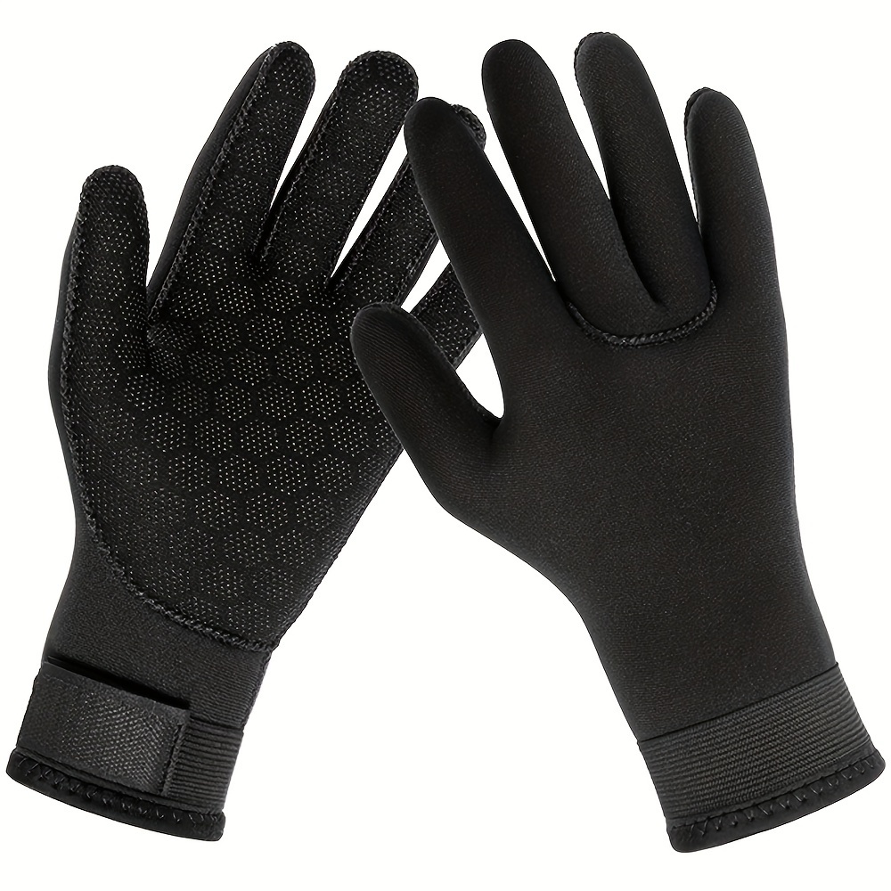 1pair 3mm Neoprene Diving & Surfing Gloves With Warmth, Anti-slip,  Flexibility Features, Suitable For Fishing, Swimming, Rafting, Kayaking,  Paddling, Water Skiing, Diving