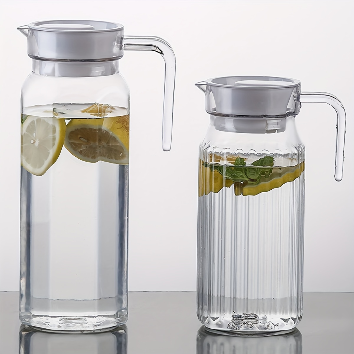 Water Pitcher Cold Pitcher With Lid Acrylic Pitcher With Lid - Temu