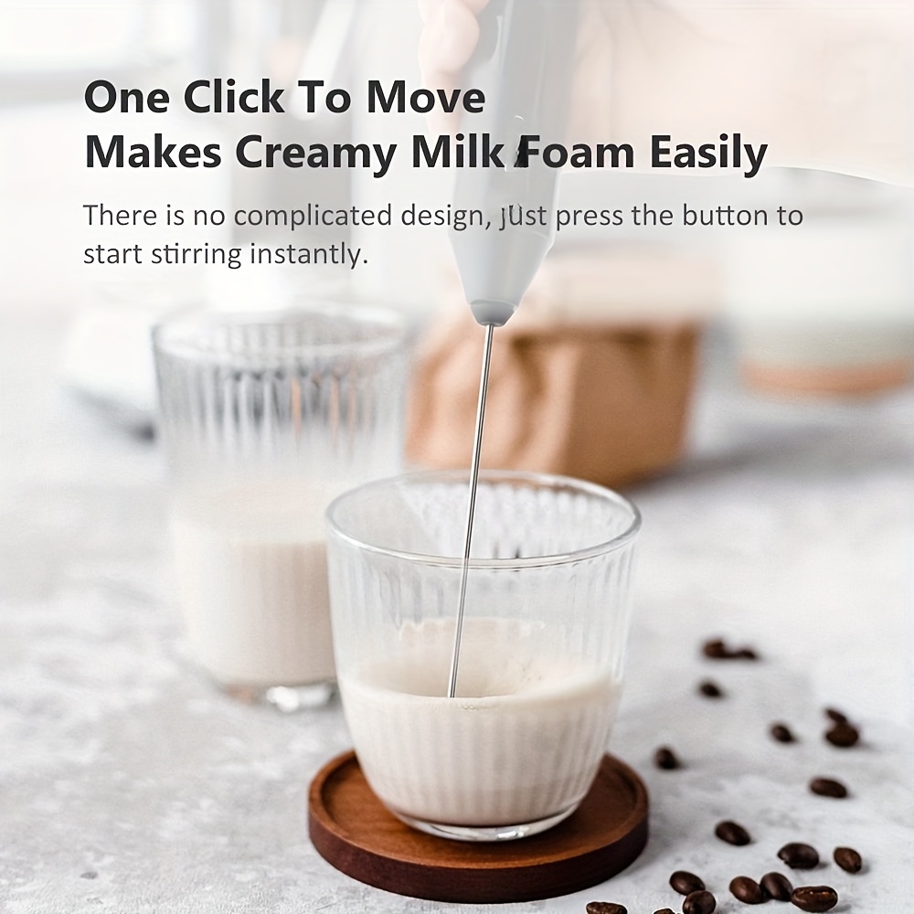 Egg Beater Milk Frother Handheld Cappuccino Maker Coffee Foamer Mixer  Chocolate Stirrer Mini Portable Blender Kitchen Whisk Tool