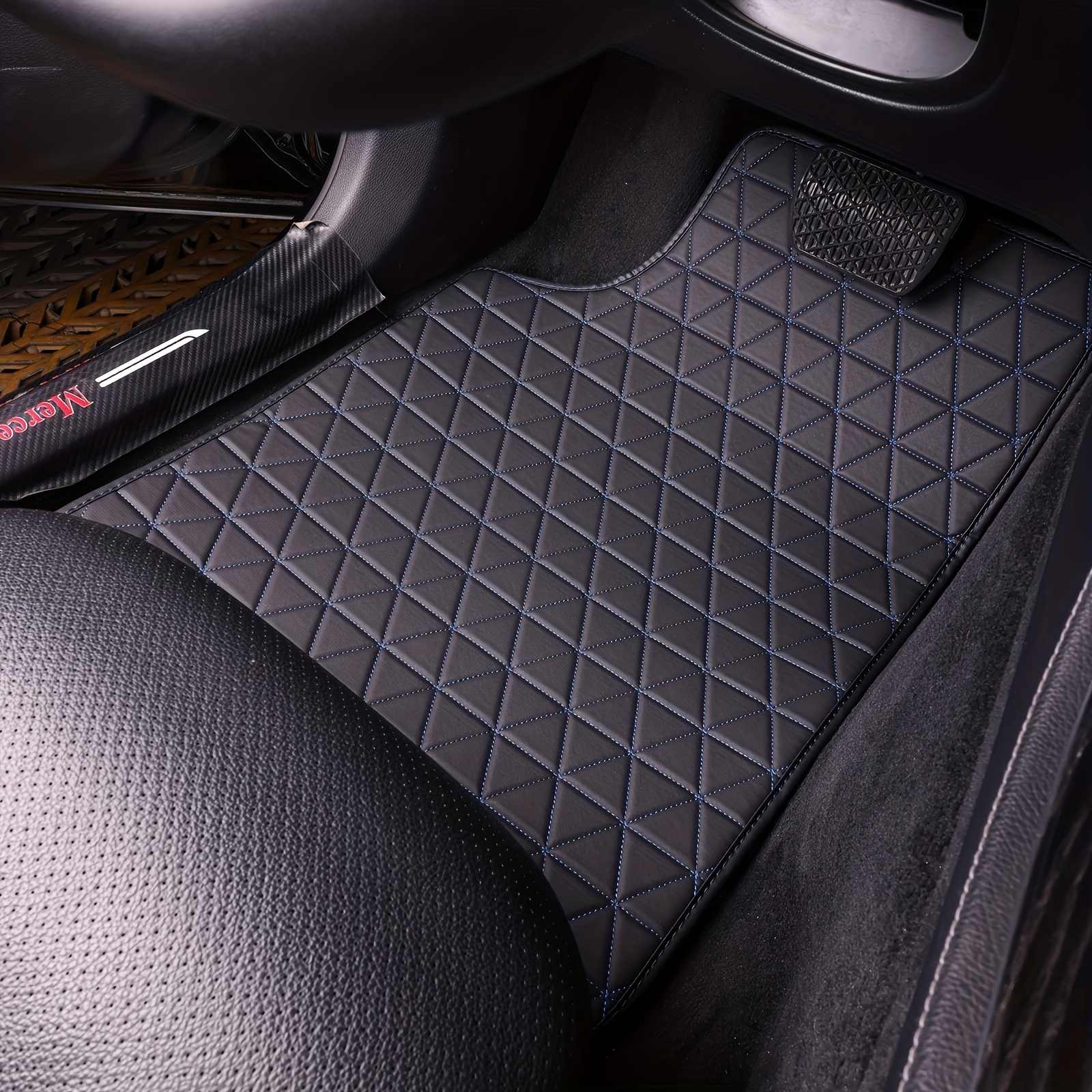 Waterproof Pvc Car Floor Mats Simple Design Car Carpets Men - Temu