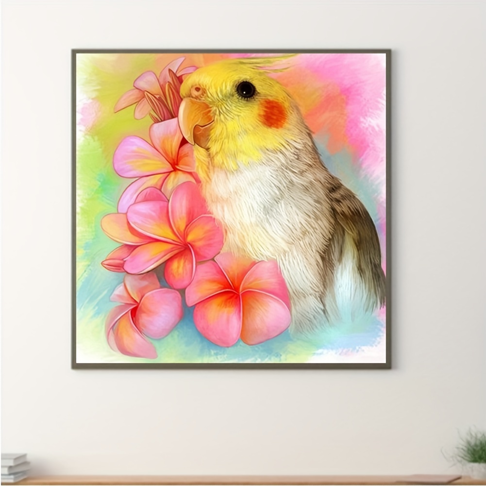 Parrot 5d Artificial Diamond Art Special Shape Artificial Diamond, Diamond  Painting Suitable For Beginners Home Wall Decoration Gift - Temu