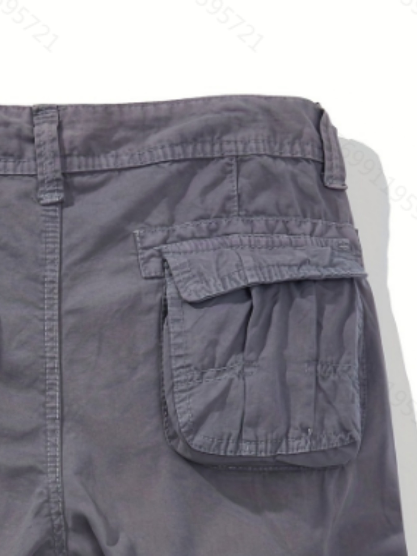 Men's Cotton Casual Multi Pocket Outdoor Cargo Shorts No Belt