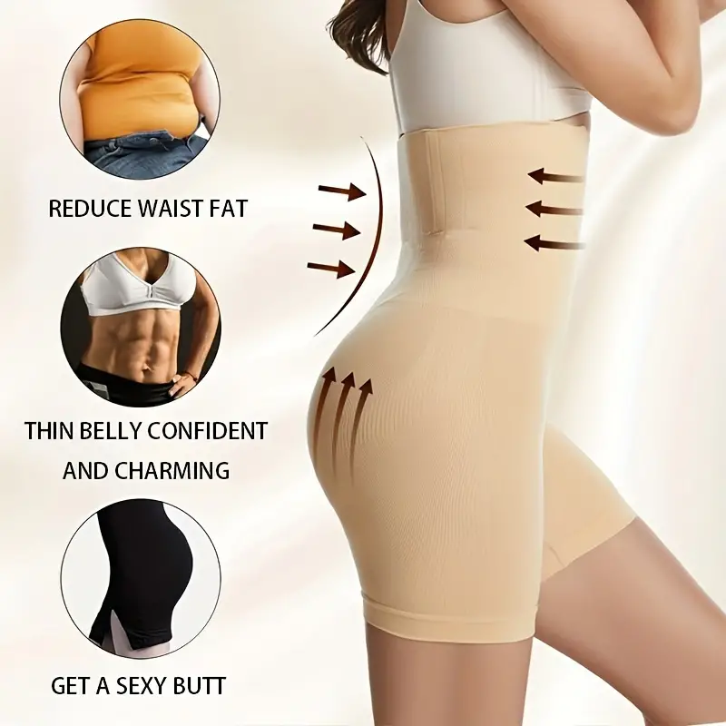 Shapewear For Women Tummy Control High-Waisted Power Short Waist Trainer  Butt Lifter Slimming Underwear