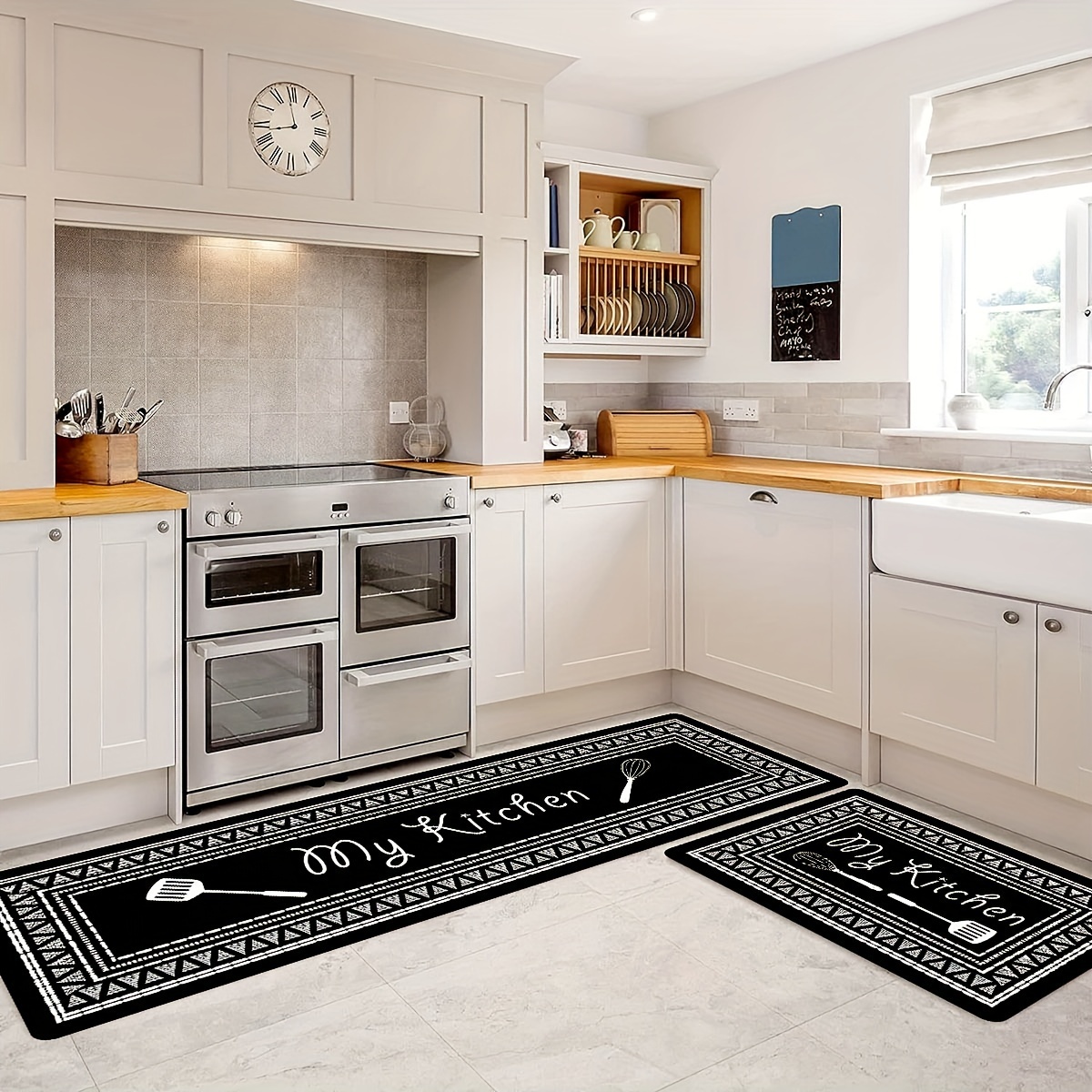 1 Pc Ethnic Printed Kitchen Mat Set Dirty-proof Long Carpet