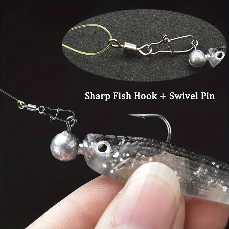 Soft Lure Fishing Bait Pesca Jig Head Wobbler Metal Fish - Temu Canada