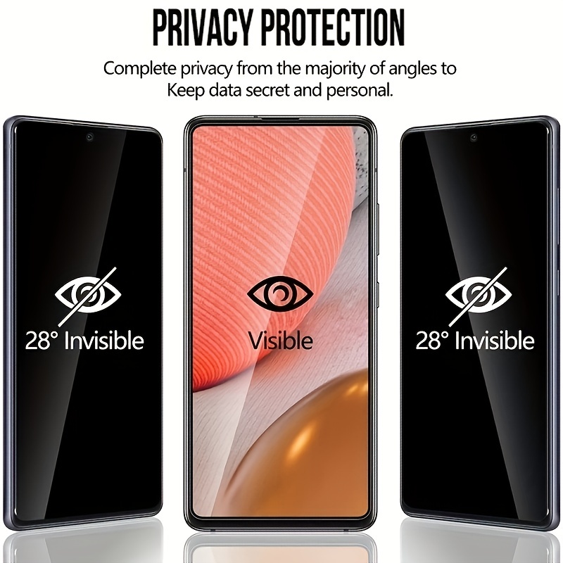 Protector Pantalla Vidrio Templado Privacidad Antiespía - Temu