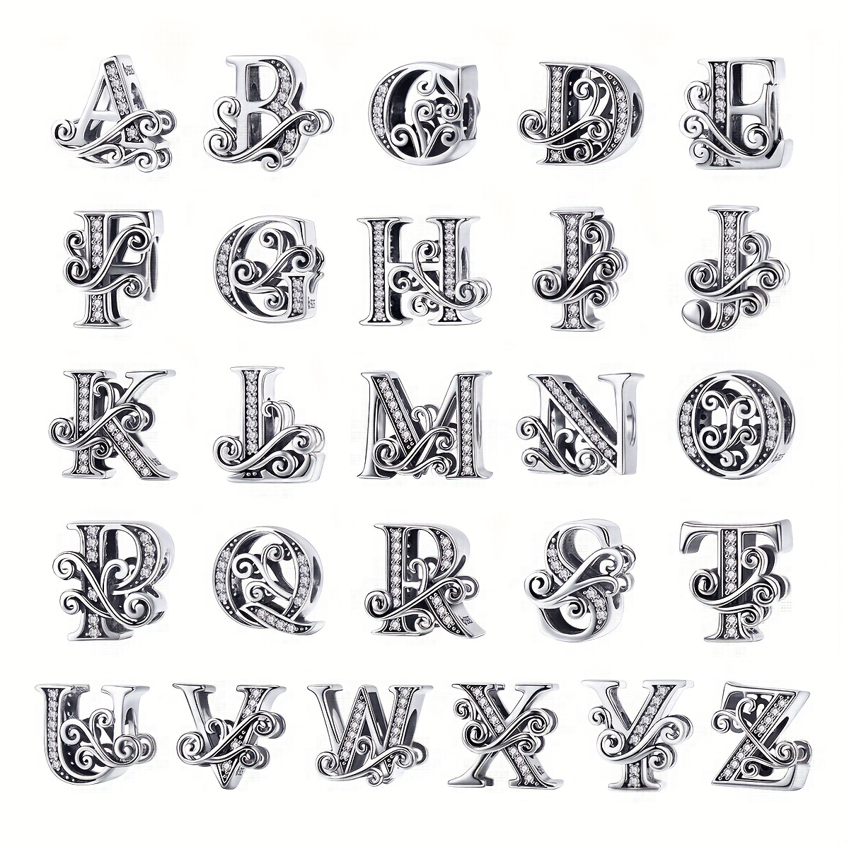 Creative 26 English Letters Bead Set for DIY Jewelry