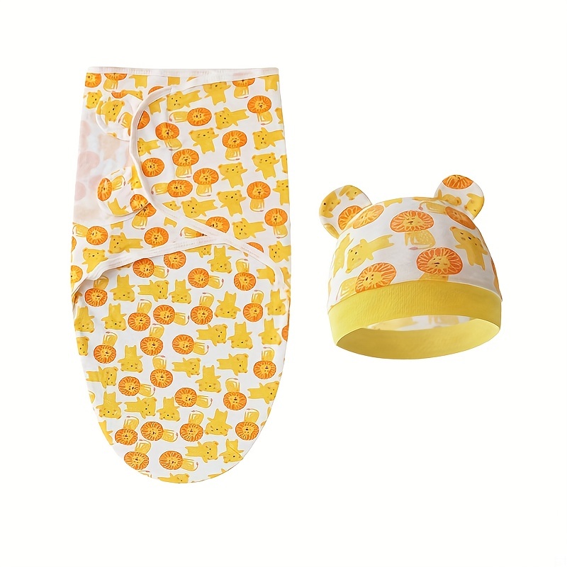 Newborn Silkworm Sleeping Bag and Swaddle Blanket Set