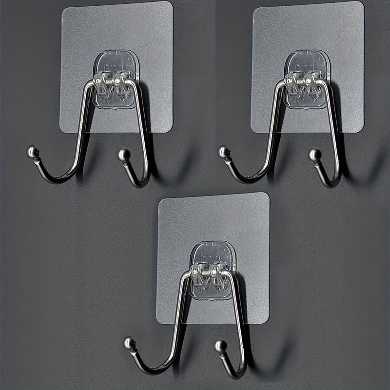 Large Adhesive Hooks for Hanging Heavy Duty Wall Hooks 22 lbs Self