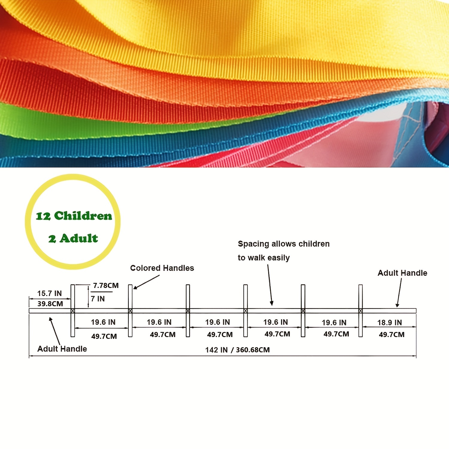 Colorful Safety Walking Rope for Daycare, Schools, and Teachers - Keep Kids  Safe and Together