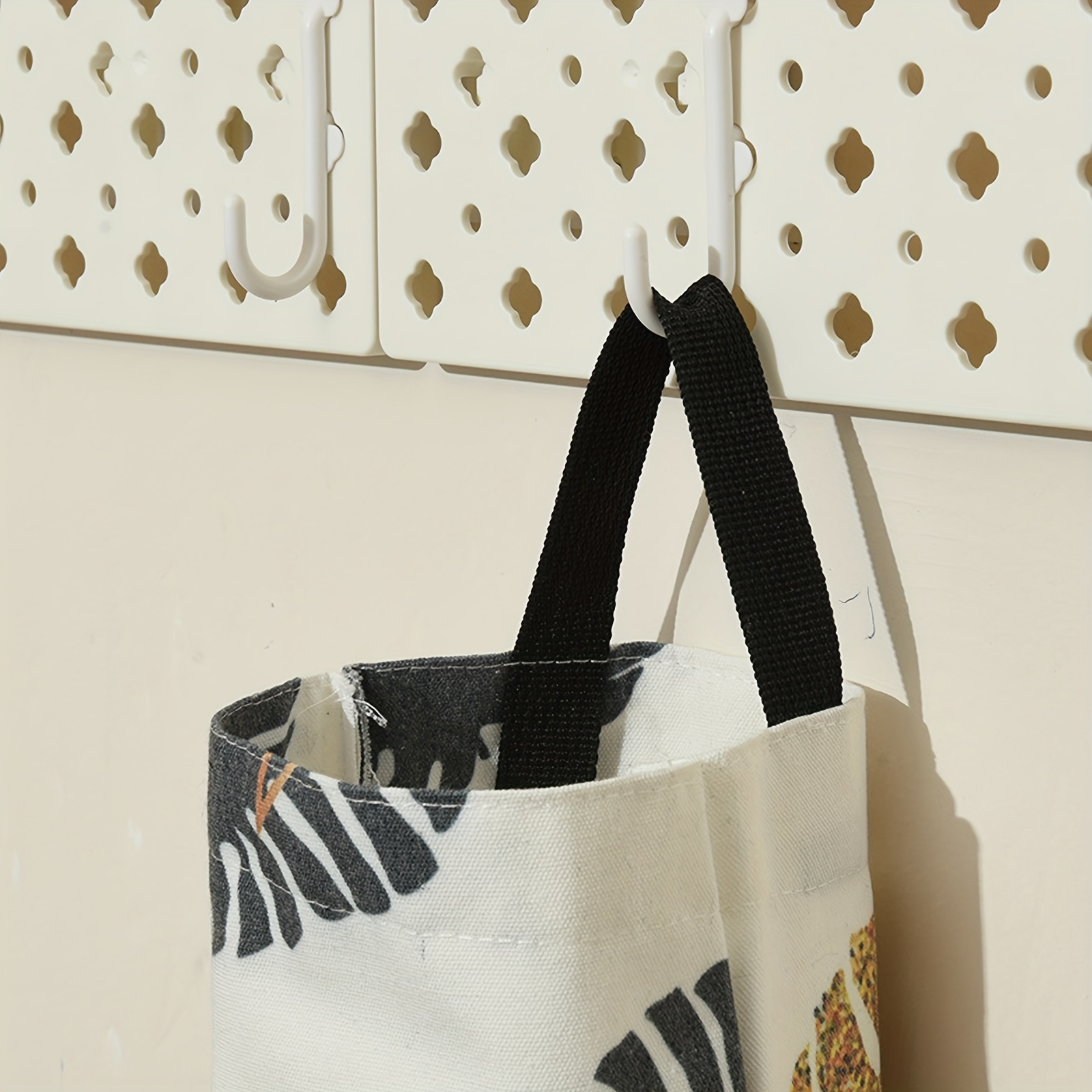 Plastic Bag Holder - Black fabric bag holder