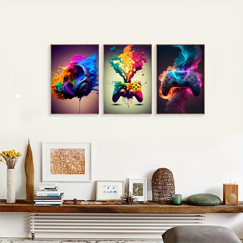 Gamer Posters,Jeu Vidéo Décoration pour Garçons Chambre, Affiche de Photos  de Jeux Vidéo,Images des Joueurs de Jeu, Décoration D'affiche de Gaming de  Chambre D'enfant Salle de Jeux,20×25 cm,Sans Cadre : : Cuisine