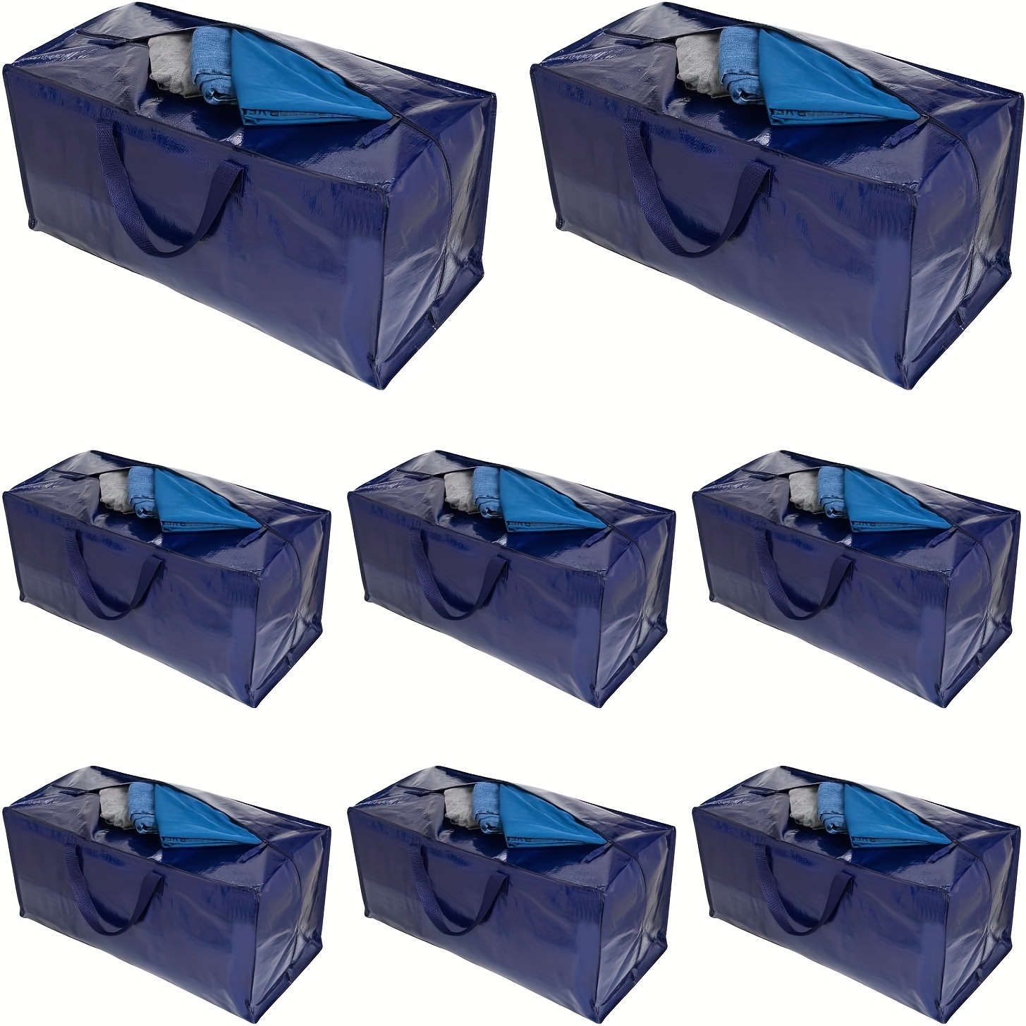 Bolsas de mudanza, bolsas de almacenamiento grandes alternativas a cajas de  mudanza, suministros de mudanza para embalaje, 10 paquetes