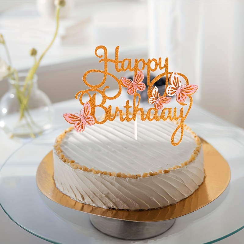 15PCS Happy Birthday Cake Toppers, Joyeux Déco Gâteau Anniversaire
