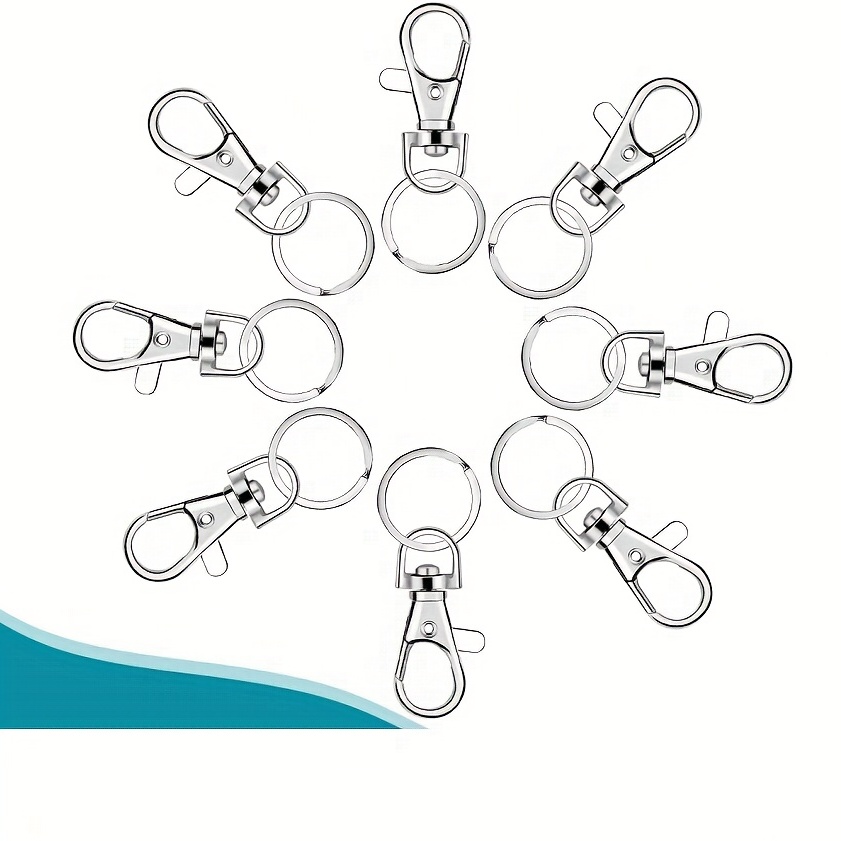 Swivel Clasps Set Lanyard Snap Hooks With Key Chain Rings - Temu