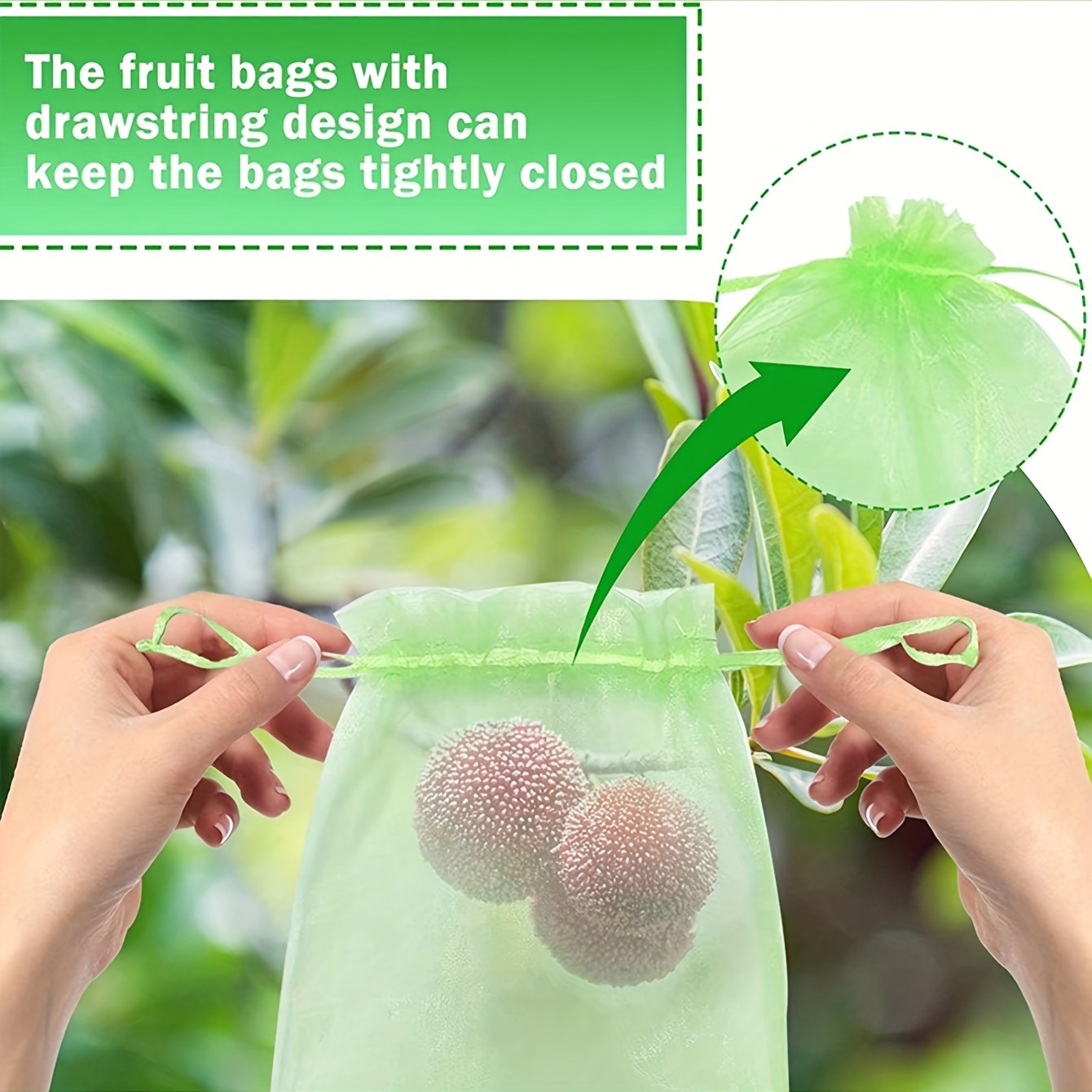 Fruit Protection Bag Green Fruit Sleeve Bags Fruit Mesh Bags