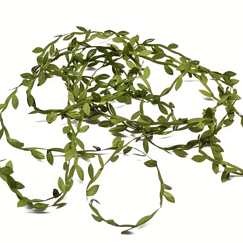 Plastic Boxwood Leaf Ribbon Roll - Craft Supplies - 1 Piece, Green
