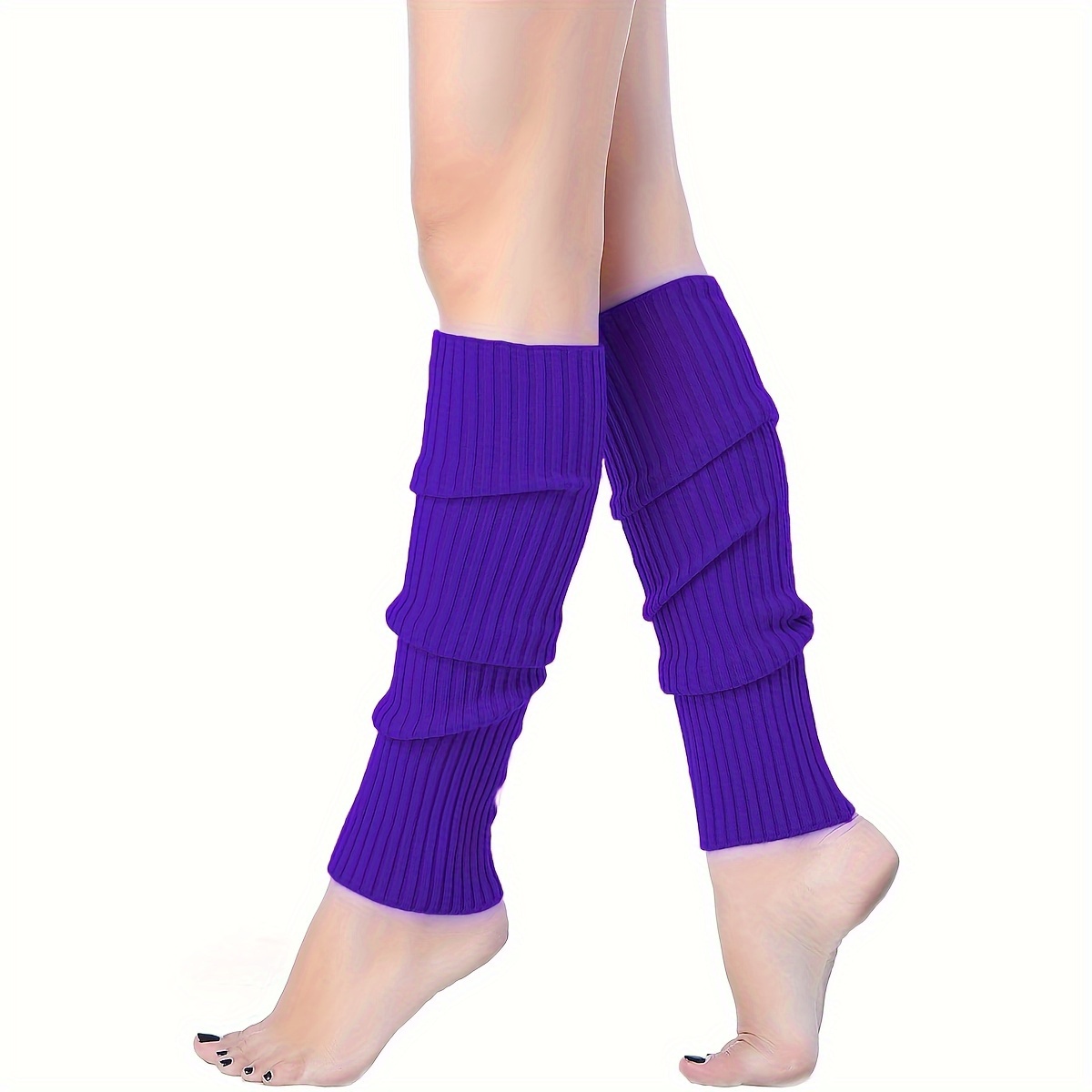 Classic Knit Leg Warmers, Rib-Knit Knee-High Leg Warmer Socks, Women's  Stockings & Hosiery