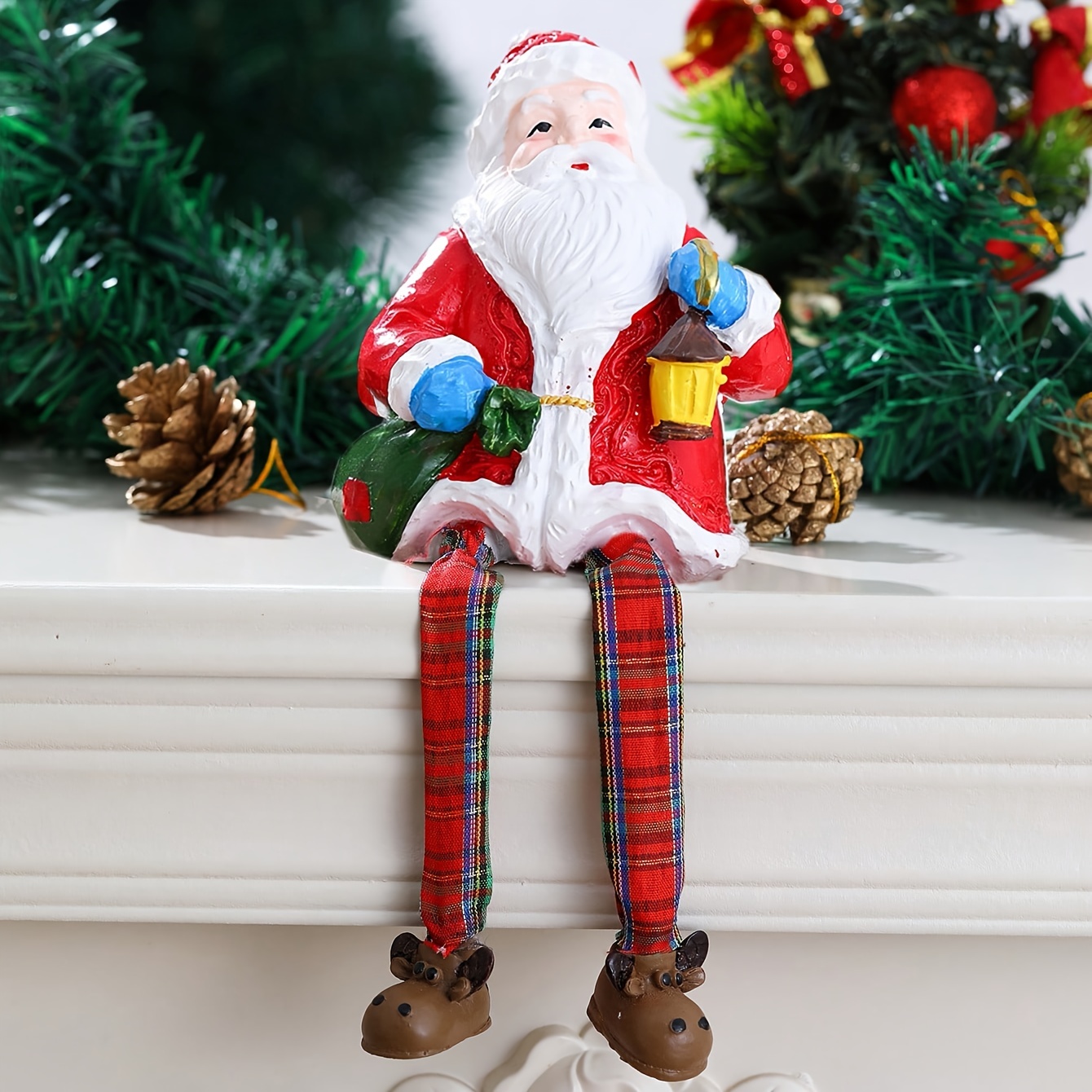 1 Stück, Weihnachtsmann-Puppe, Ornamente, Weihnachtsdekorationen