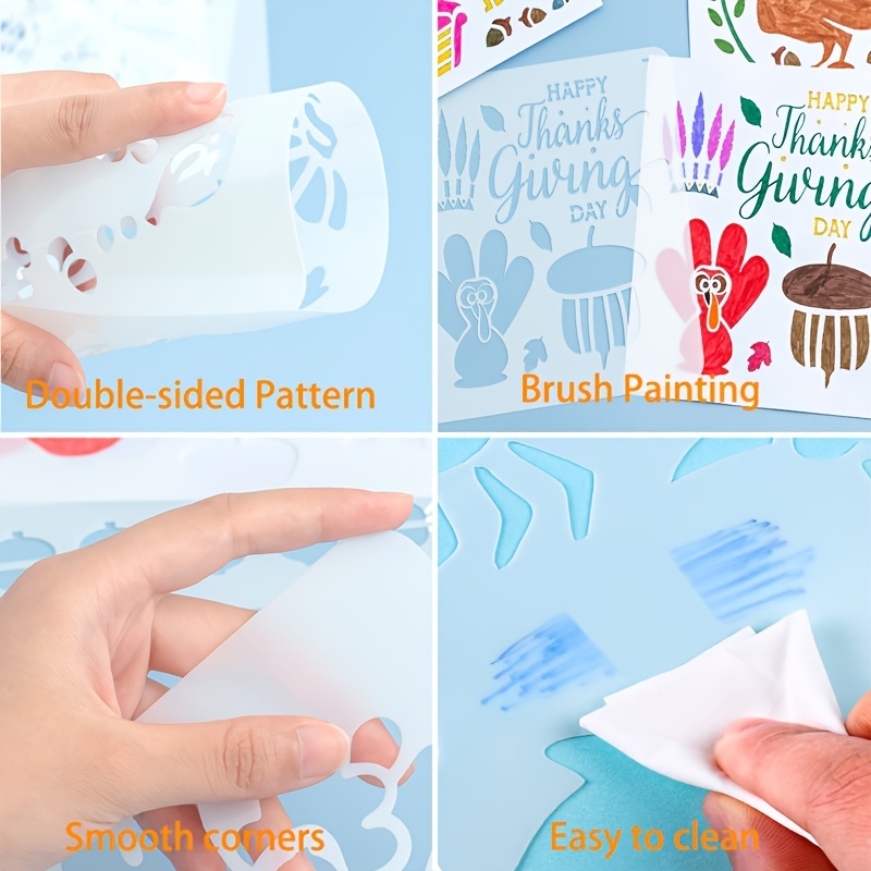 Cute Small Animal Theme Painting Stencils Reusable For Painting