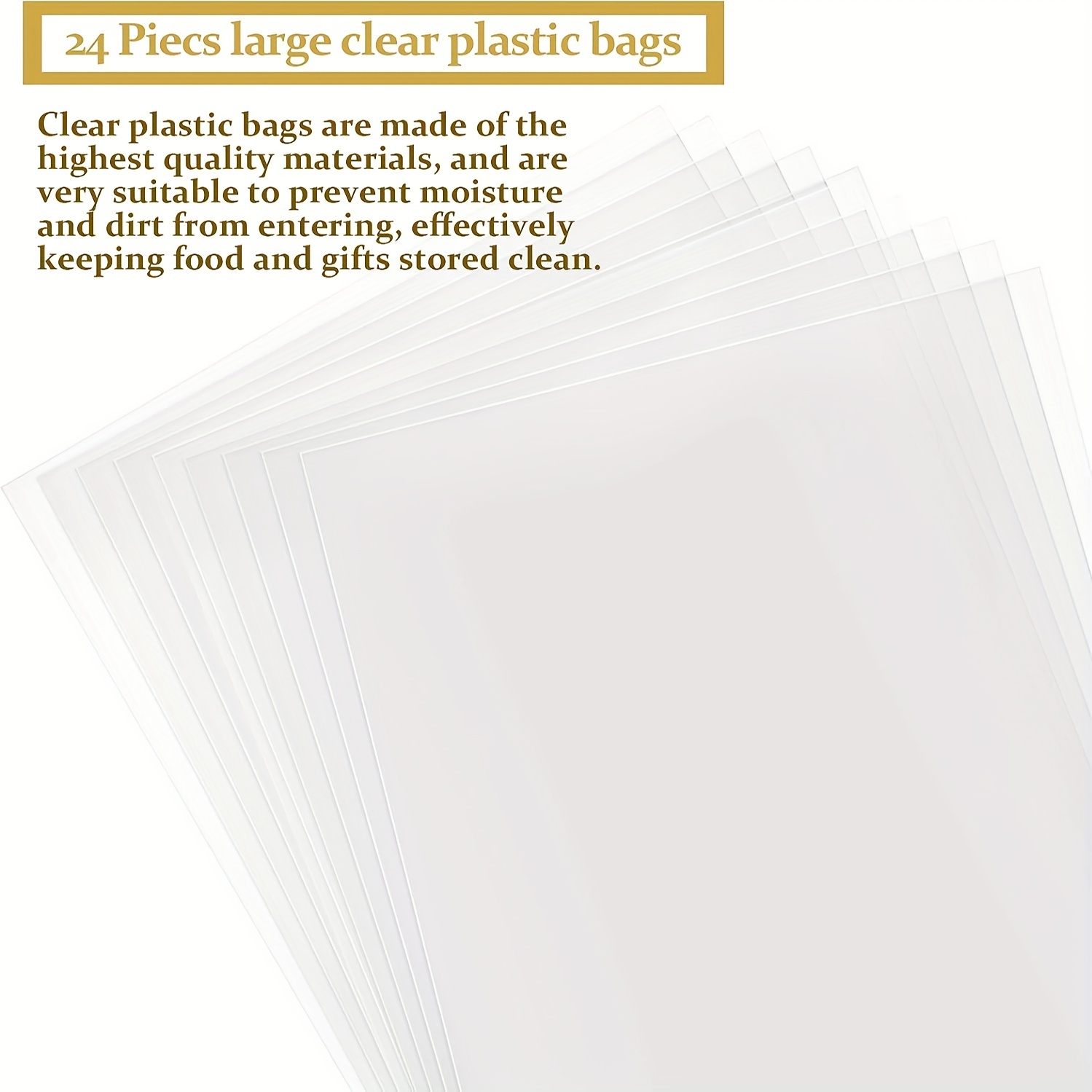  Clear Jumbo Shrink Wrap Cellophane Bag - 24 x 30