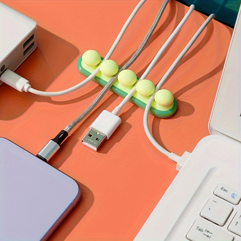 Desktop Cable Organizer Phone Charging Cable Data Cable - Temu