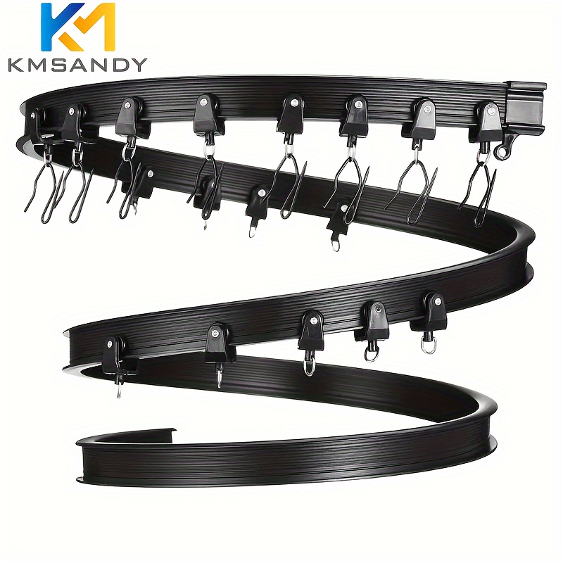 Flexible Bendable Ceiling Curtain Track Ceiling Track - Temu