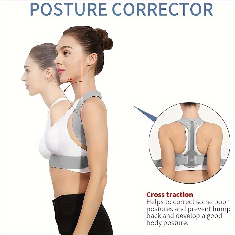 Women Posture Corrector Bra Support Back Shoulder Brace Correct Belt  Adjustable Sports Fitness 