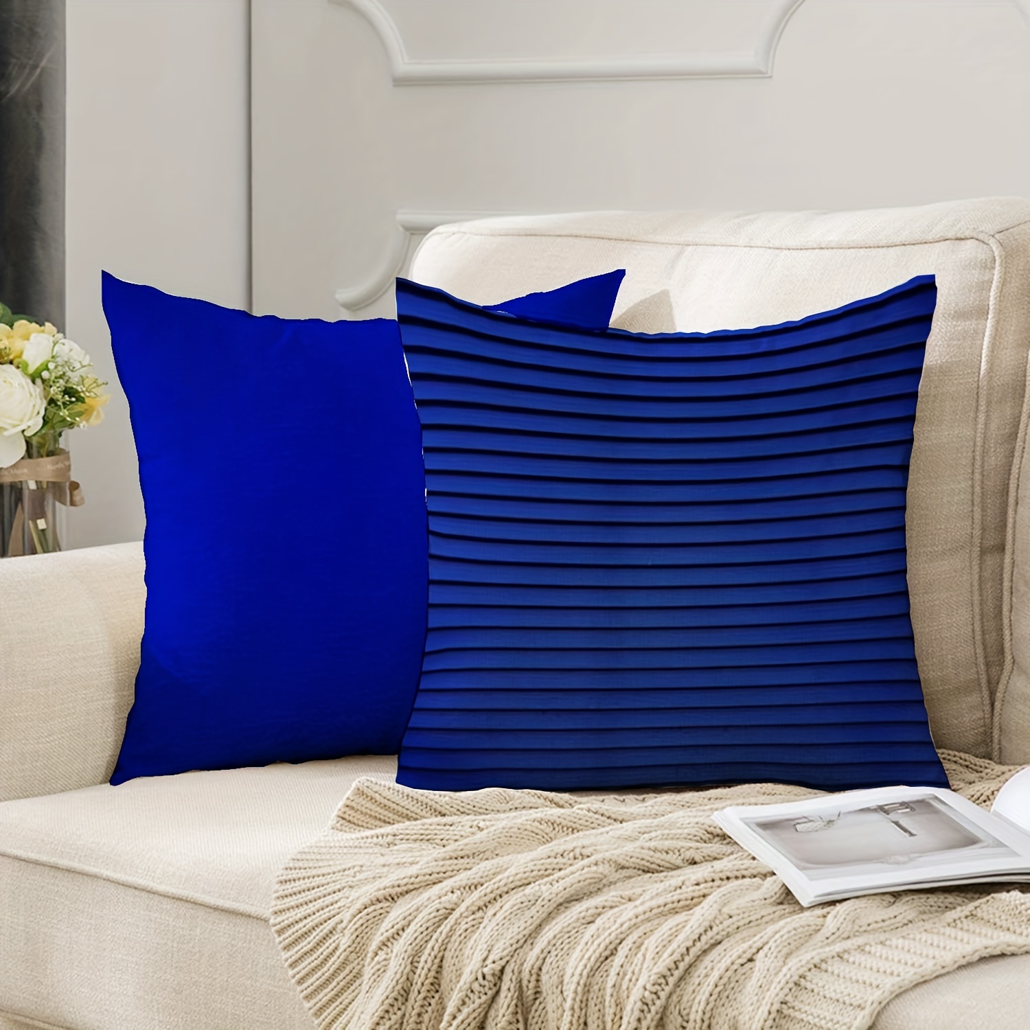 Royal blue hot sale outdoor pillows