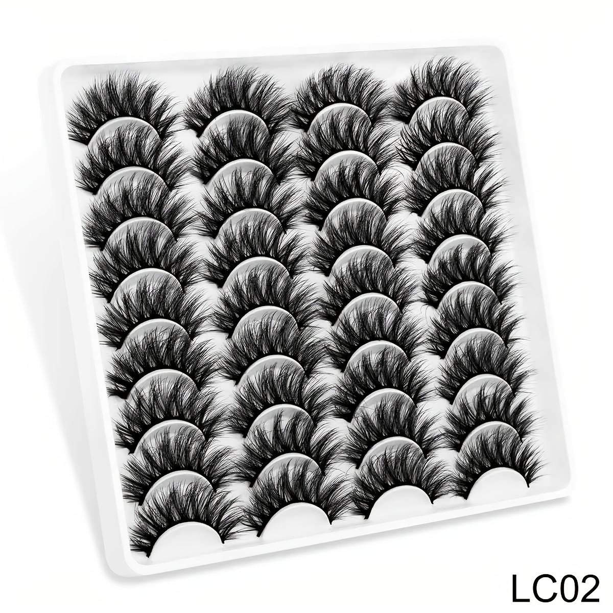 18 Pairs 3D Mink Eyelashes Natural Fluffy False Eyelashes Dramatic Long Eyelash