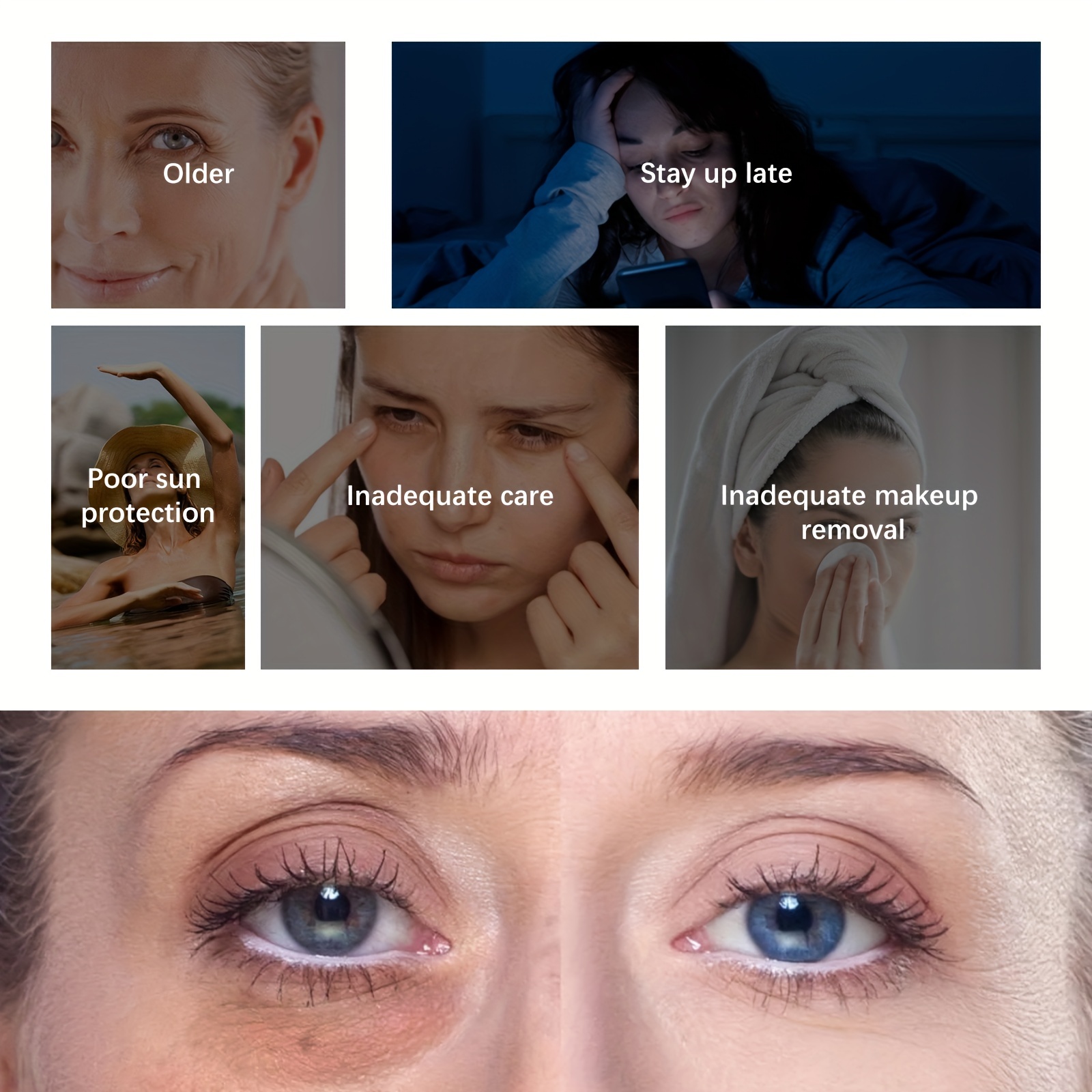 Retinol Eye Cream Moisturizing Care for Fine Lines Dark Circles