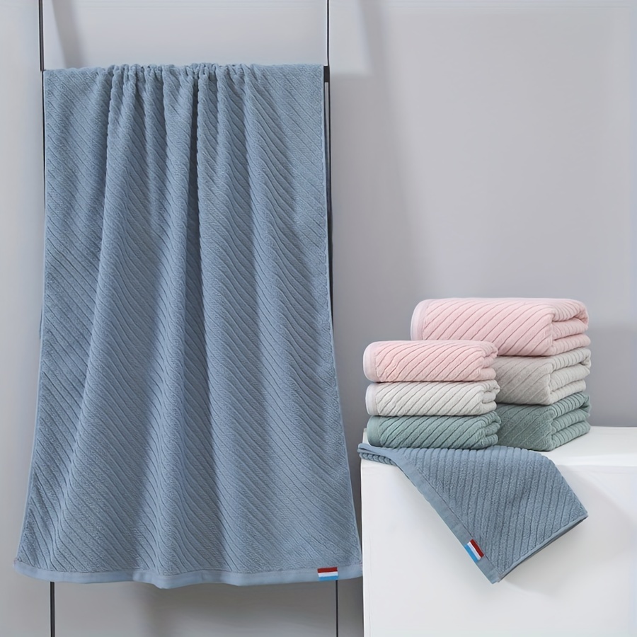 HSIENHUA Juego de toallas de baño de 100% algodón hilado en anillo para  baño, juegos de toallas de baño plateadas con 2 toallas de baño de 27 x 59