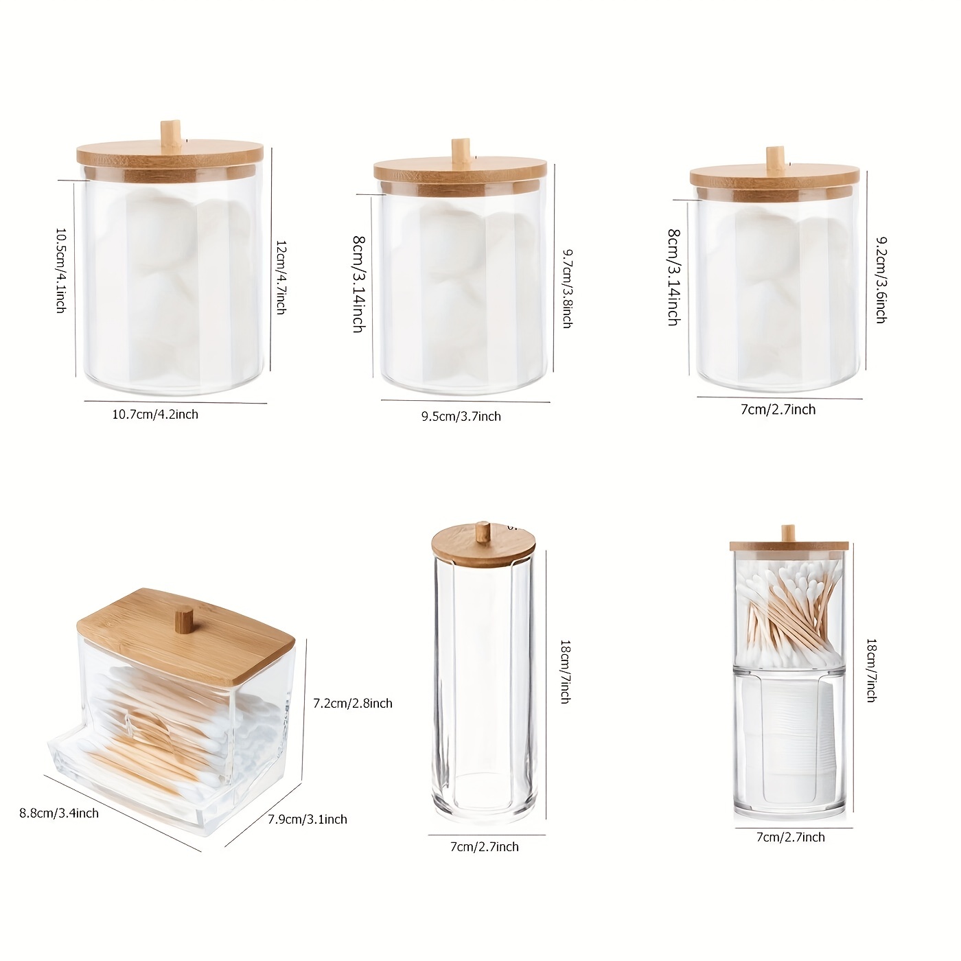 Bathroom Storage Jars 2 Pack - ALDI UK